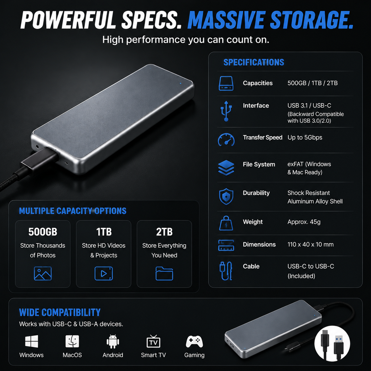 đ„ LAST DAY 50% OFF-Portable External SSD â Protect Your Photos, Videos & Important Files