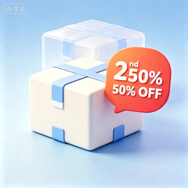 Buy 1, Get the 2nd Item 50% OFF