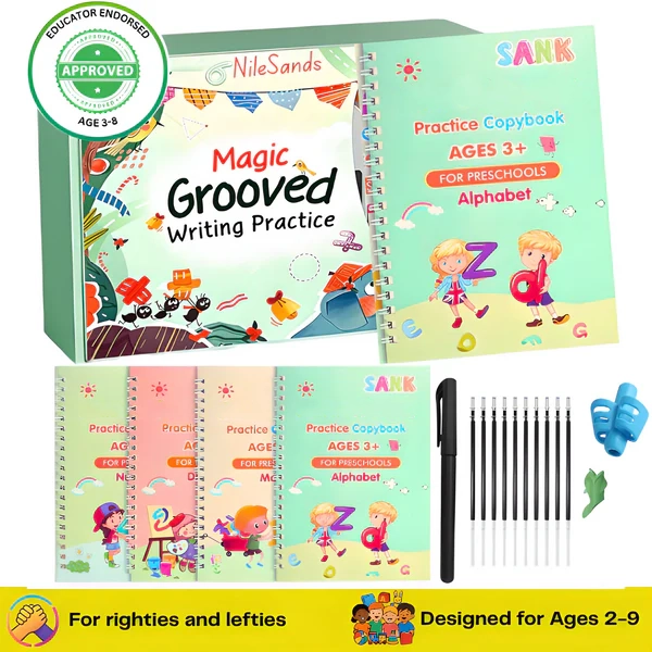 💥LAST DAY SALE 50%OFF📚MagicBook | Kids Practice Copybook Set (4Pcs/Set)