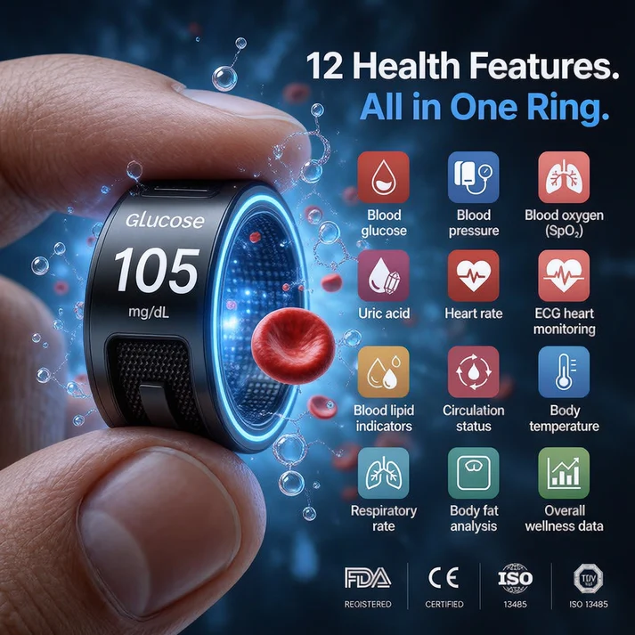 ⭕️Latest Technologies in 2026🔥 Non-Invasive Smart Ring
