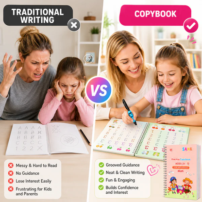 💥LAST DAY SALE 50%OFF📚MagicBook | Kids Practice Copybook Set (4Pcs/Set)