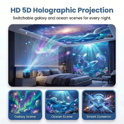 Official Store | 💕🎁 360° Smart Holographic Starry Sky Projector (HD Smart Dynamic 5D)